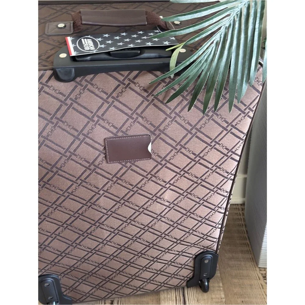 American Flyer Pemberly Buckles Piece Luggage Classic Brown- Travel